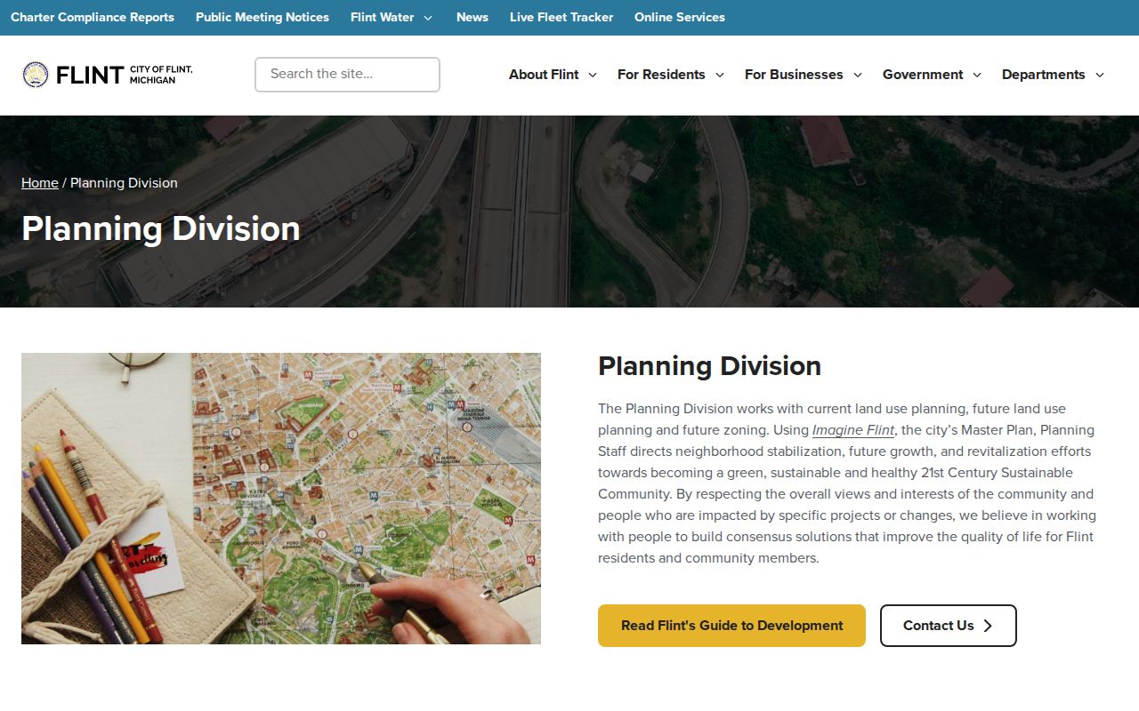 Genesee County neighbors Flint neighborhood resources from the City Planning Division